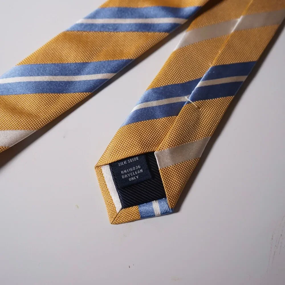 Charles Tyrwhitt Tie Yellow Diagonal Stripe